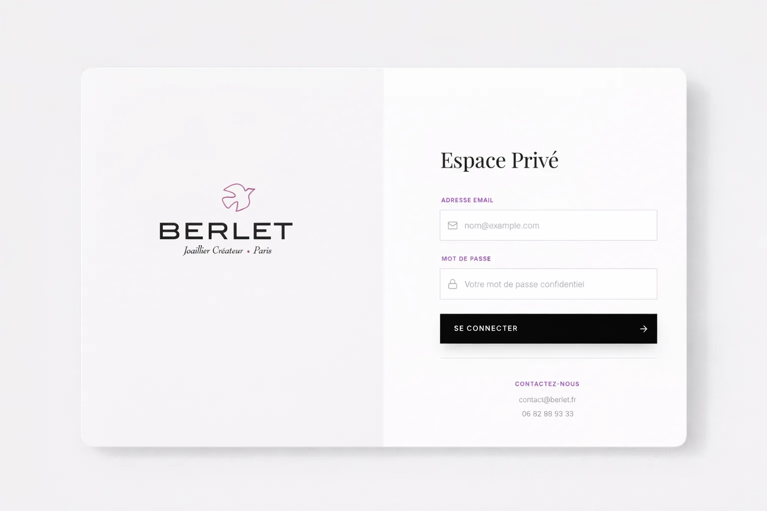 Parcours client BERLET