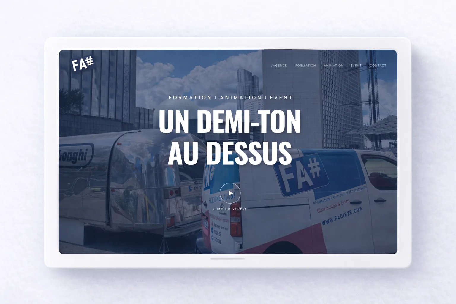 Mystorie projet Fadieze plateforme React orientée conversion