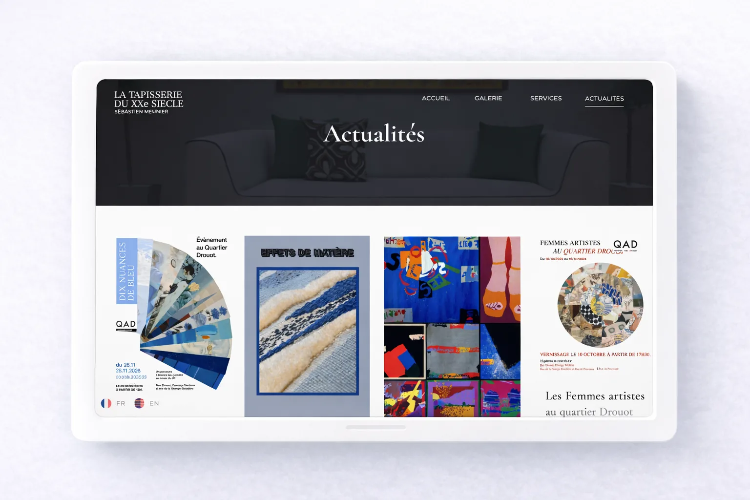 Mystorie projet La Tapisserie 20e plugin de filtres WordPress sur mesure