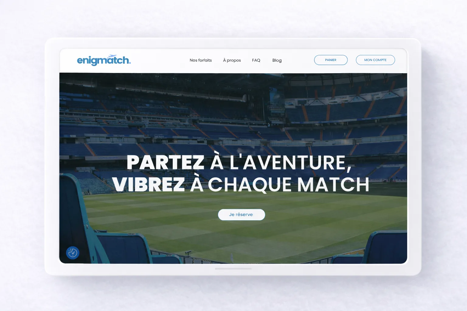 Page d'accueil enigMatch